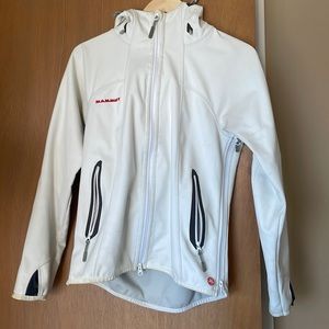White Mammut ski shell